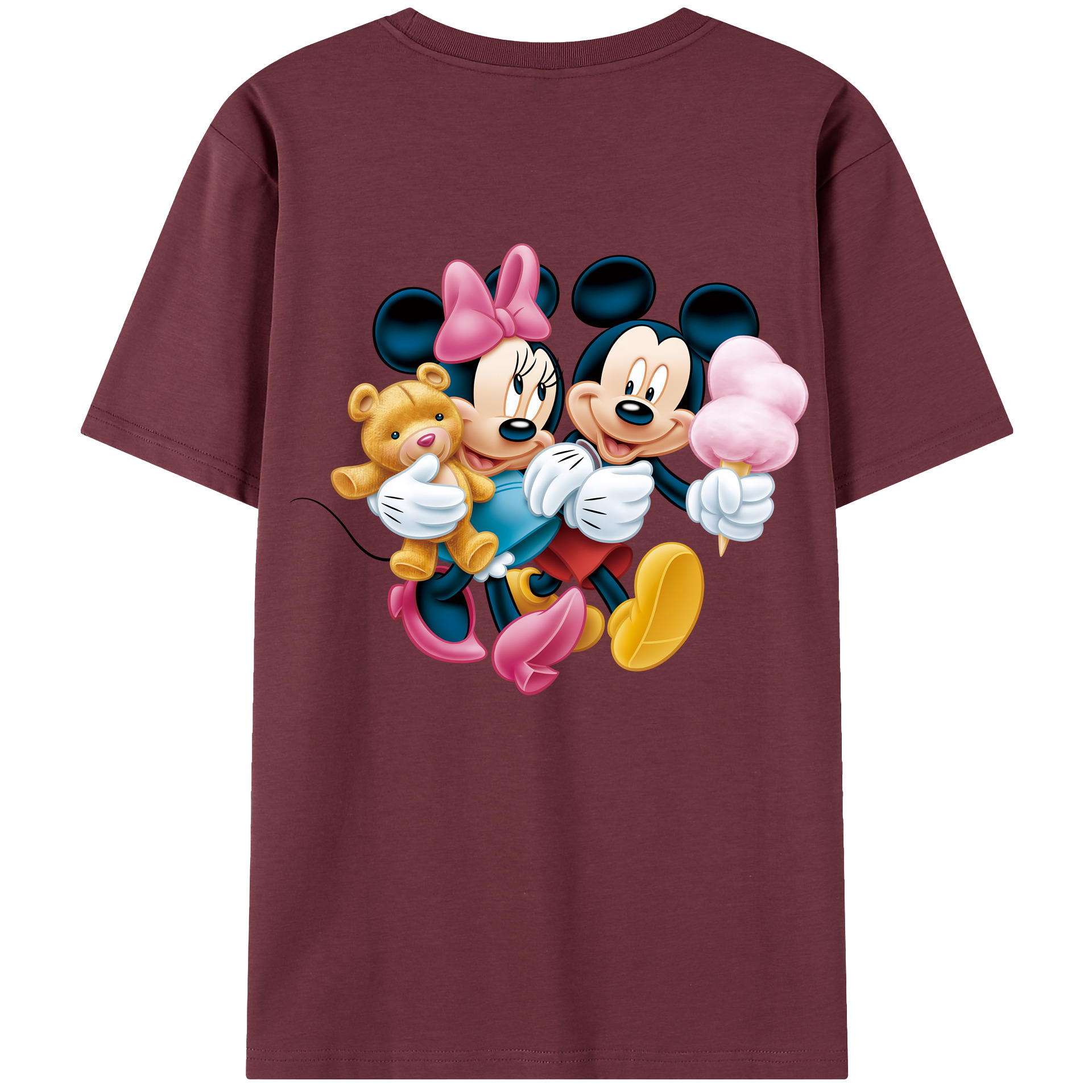 （画像用） ミッキーマウス Mickey Mouse 綿100％半袖Tシャツ（背面プリント）